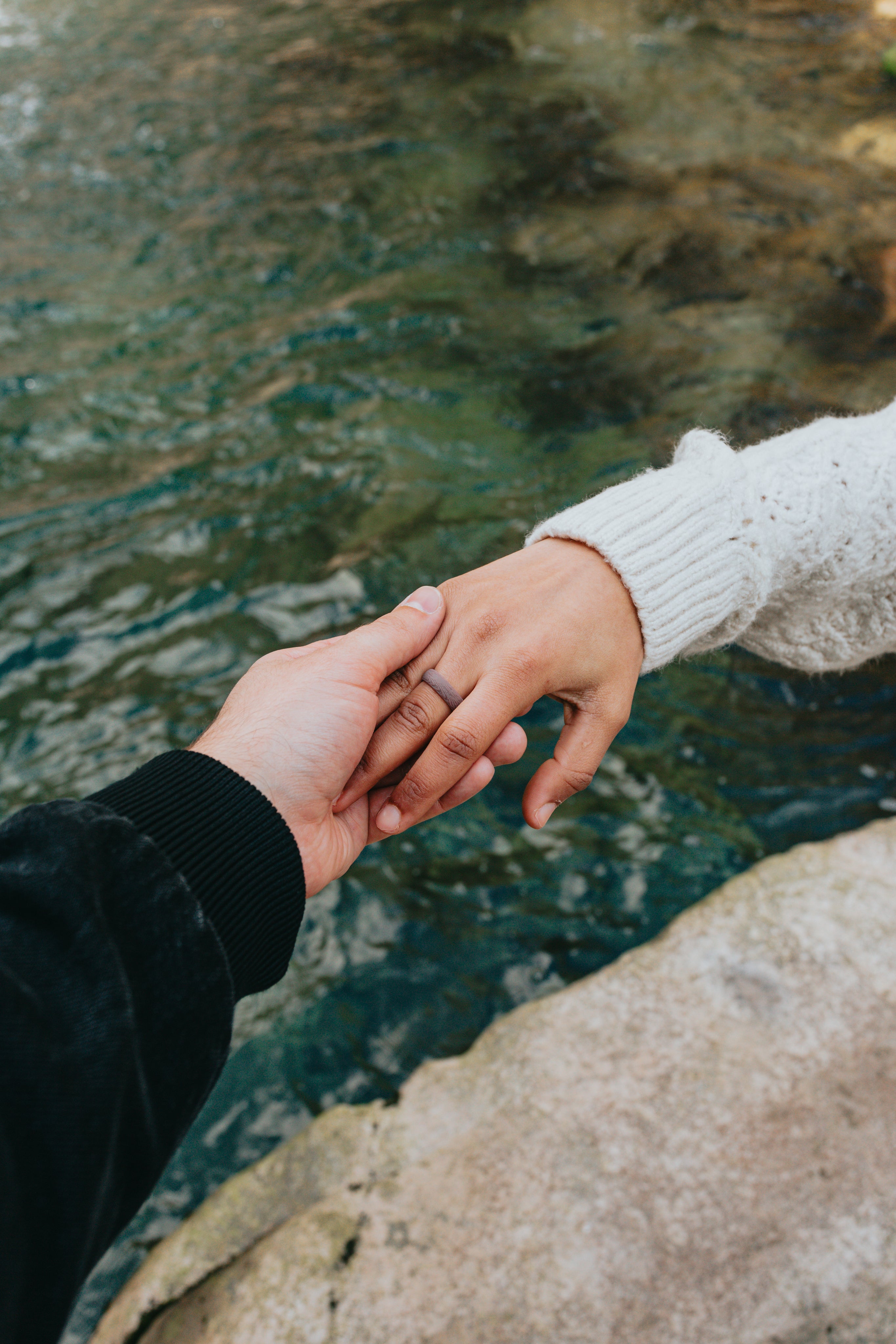 Holding hands